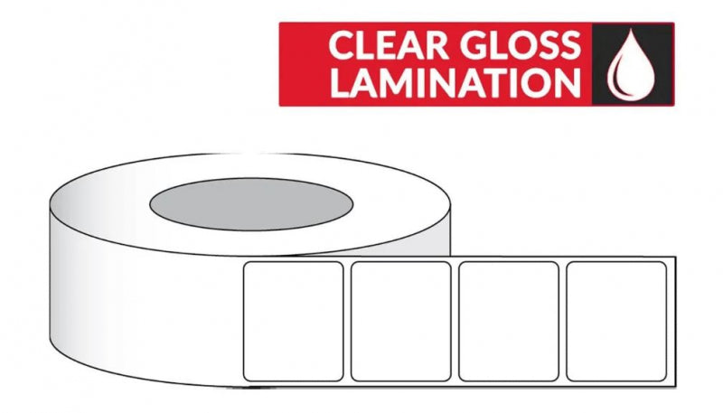 Uninet Clear Gloss Lamination Label Roll for IColor 250
