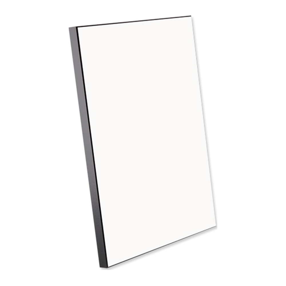 ChromaLuxe 20" x 16" Sublimation MDF Photo Panel - Gloss White/Black Back - HeatPressNation