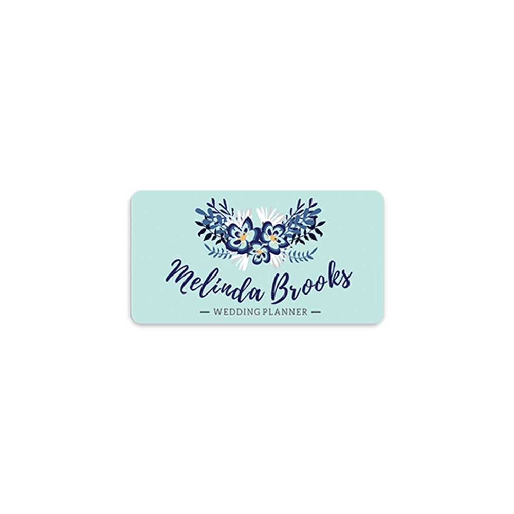 Unisub 3" x 1.5" Sublimation Aluminium Name Badge - Gloss White - HeatPressNation