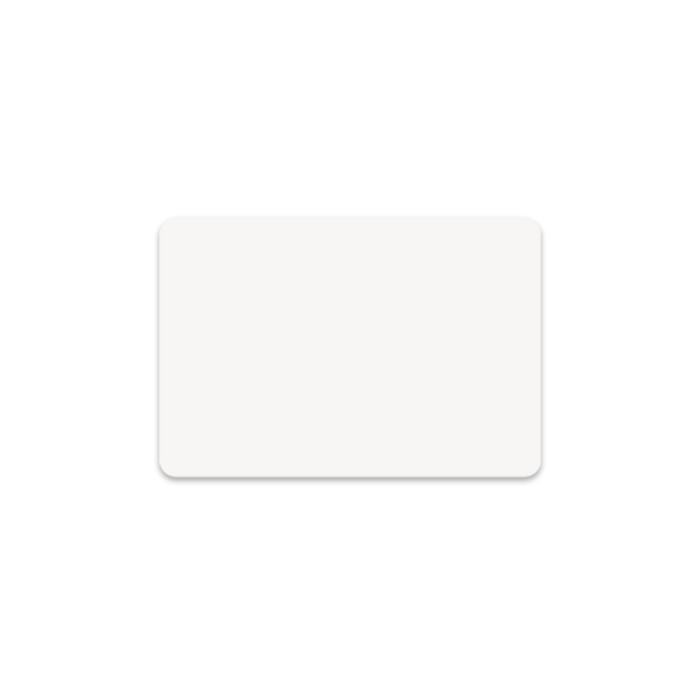 Unisub 3" x 2" Sublimation Aluminium Name Badge - Gloss White - HeatPressNation