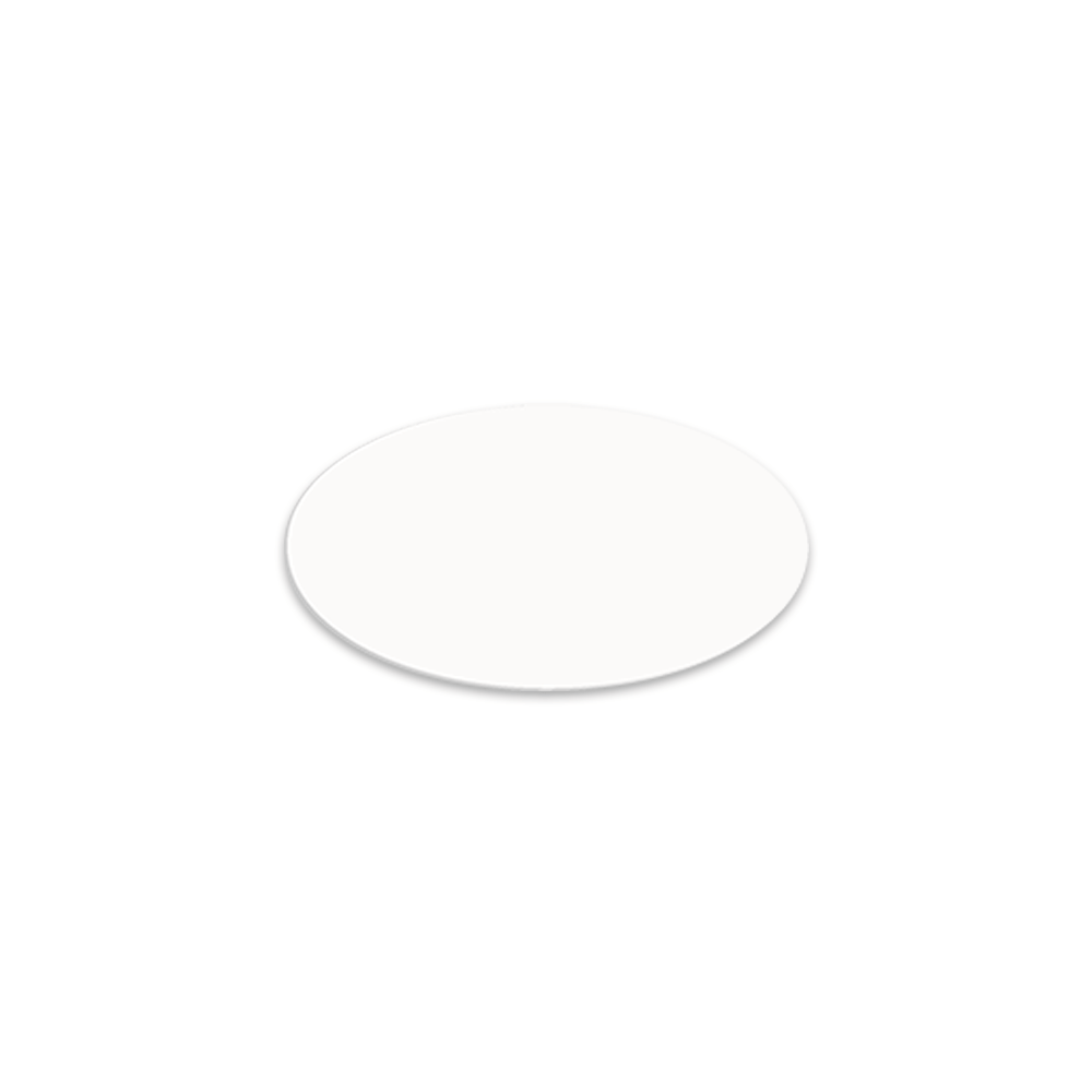 Unisub 3" x 1.5" Oval Sublimation FRP Name Badge - Gloss White - HeatPressNation