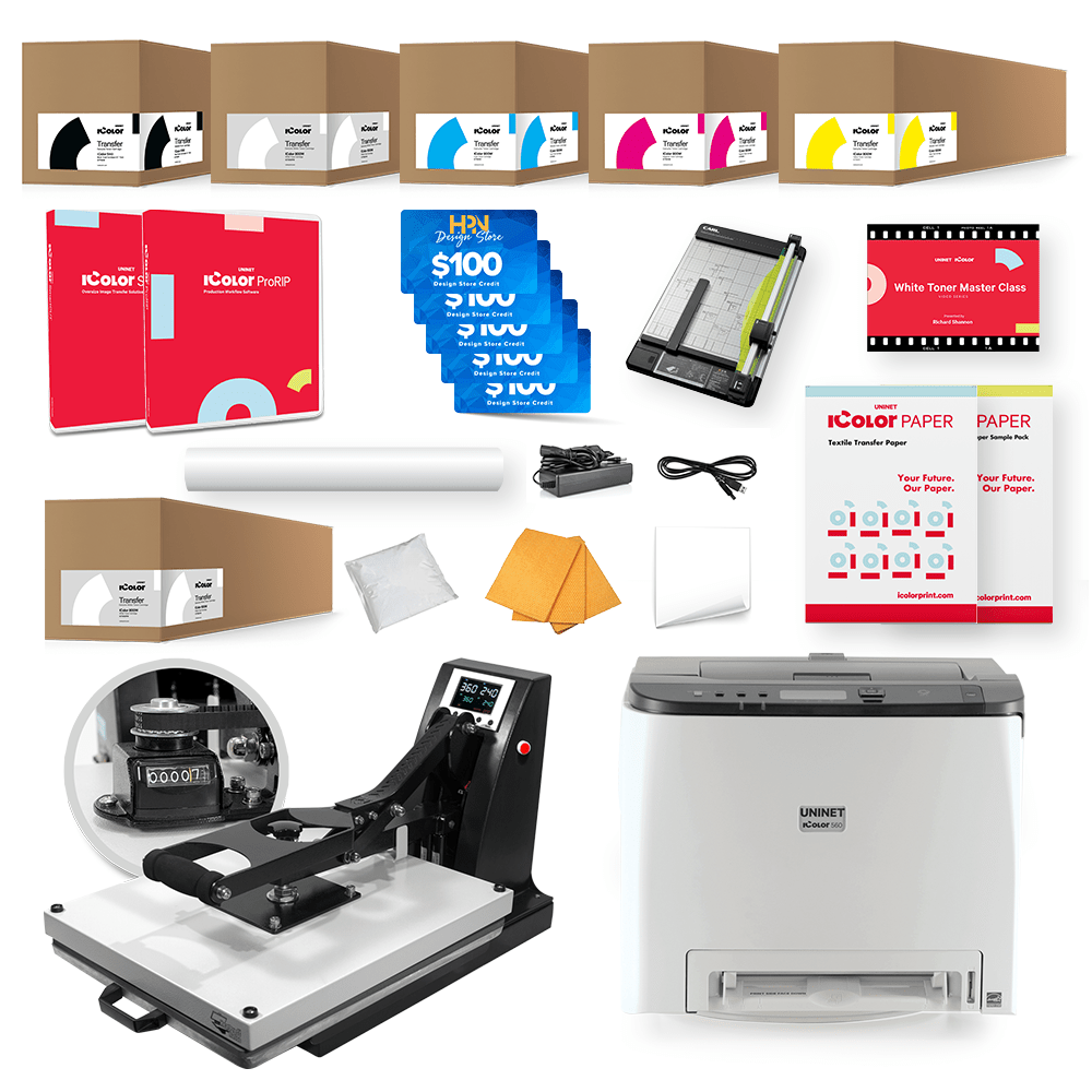 Uninet IColor 560 White Toner DTF Printer Advanced Bundle - HeatPressNation