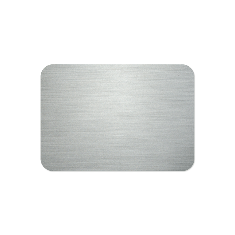 Unisub 3" x 2" Sublimation Aluminium Name Badge - Gloss Clear - HeatPressNation