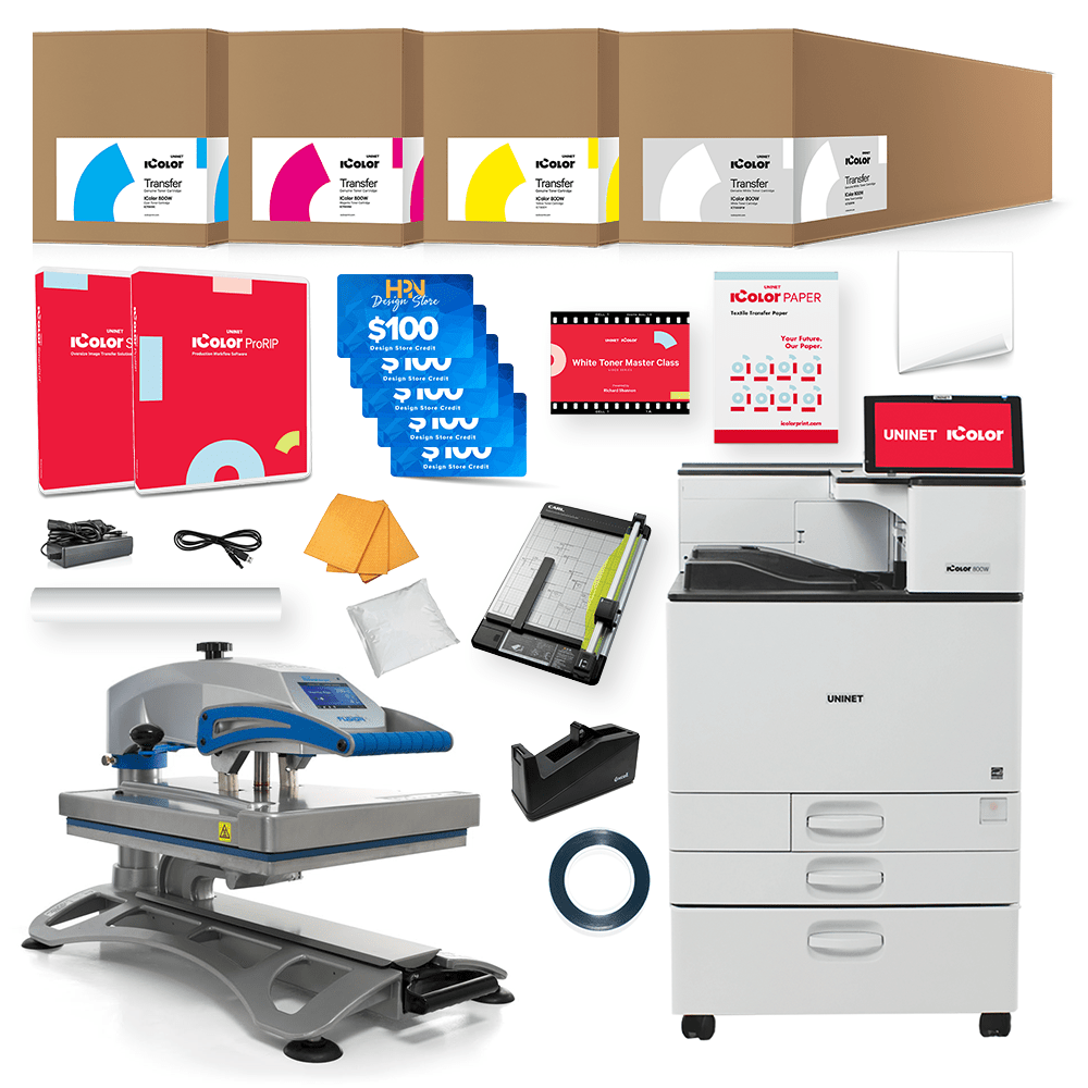 Uninet IColor 800W White Toner DTF Printer Pro Bundle - HeatPressNation