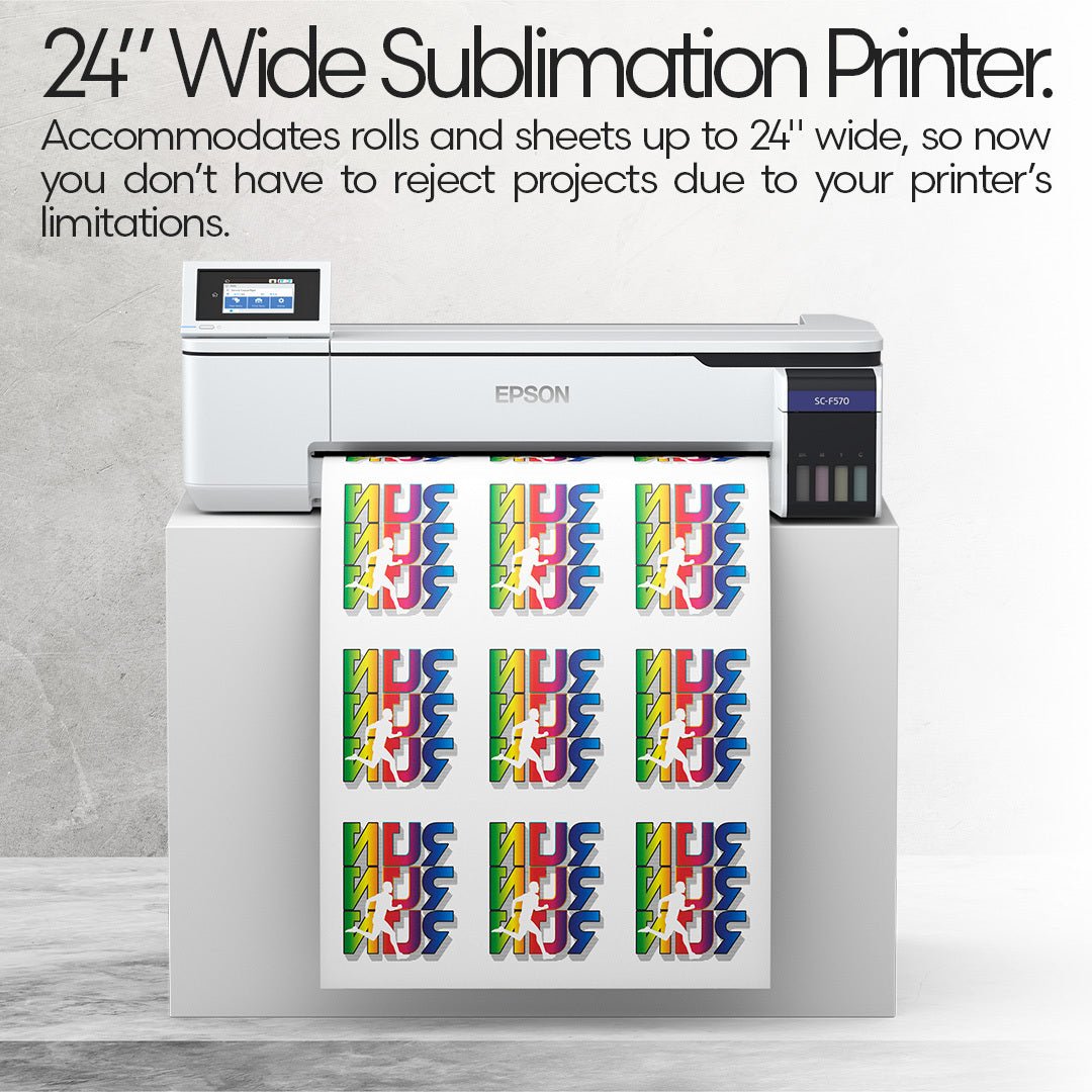 Epson SureColor F570 24" Pro Sublimation Printer Paper Bundle - HeatPressNation