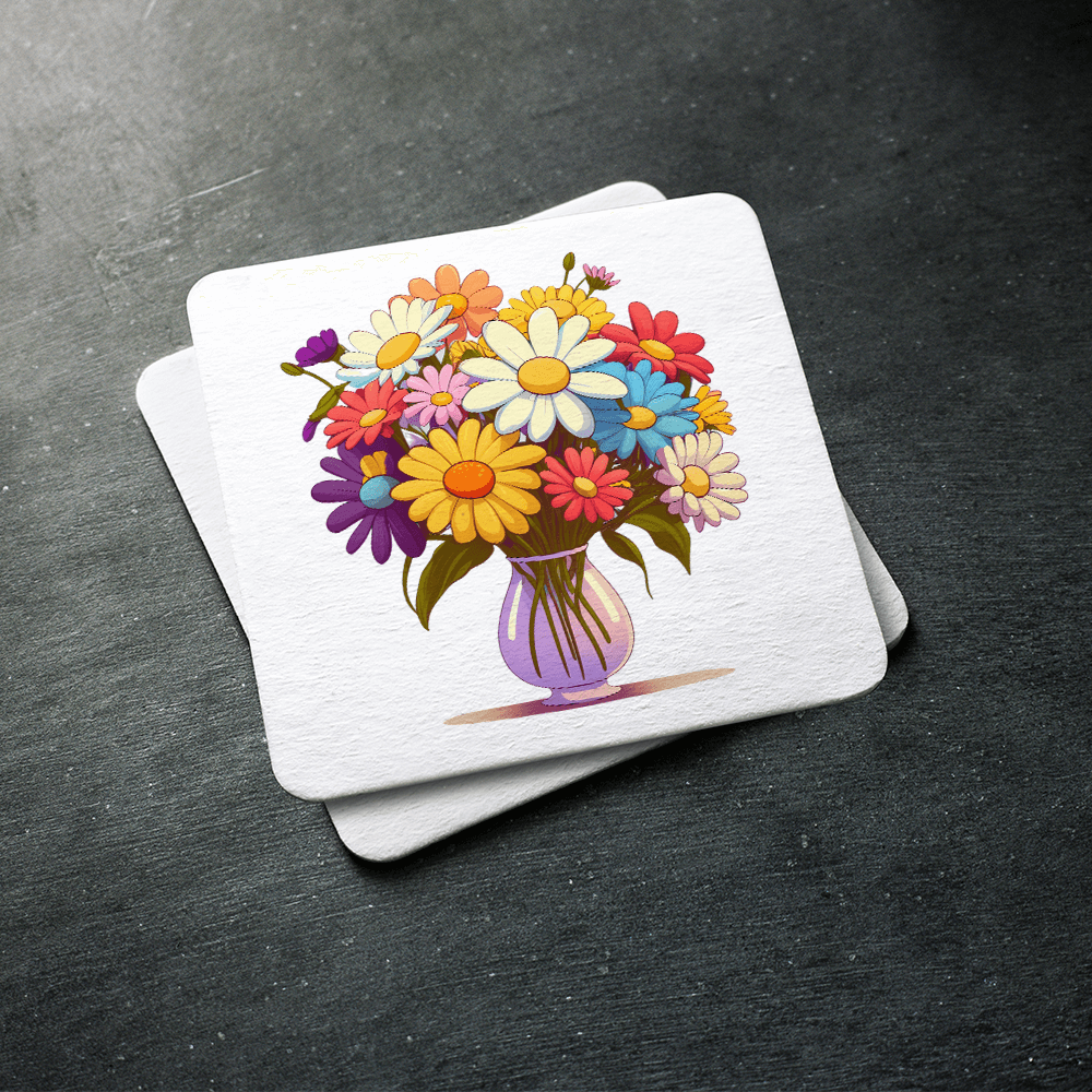 Cartoon Flower Vase Design - HeatPressNation
