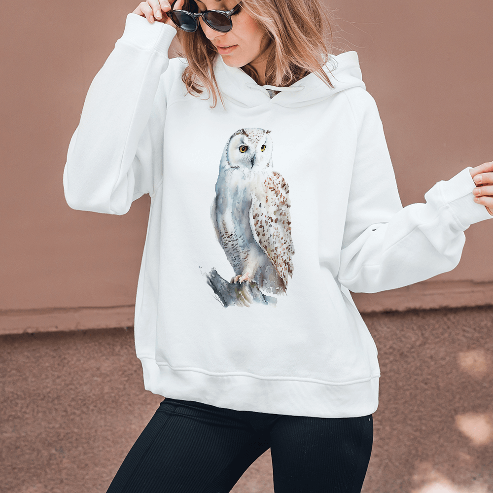 Snow Owl Left Design - HeatPressNation