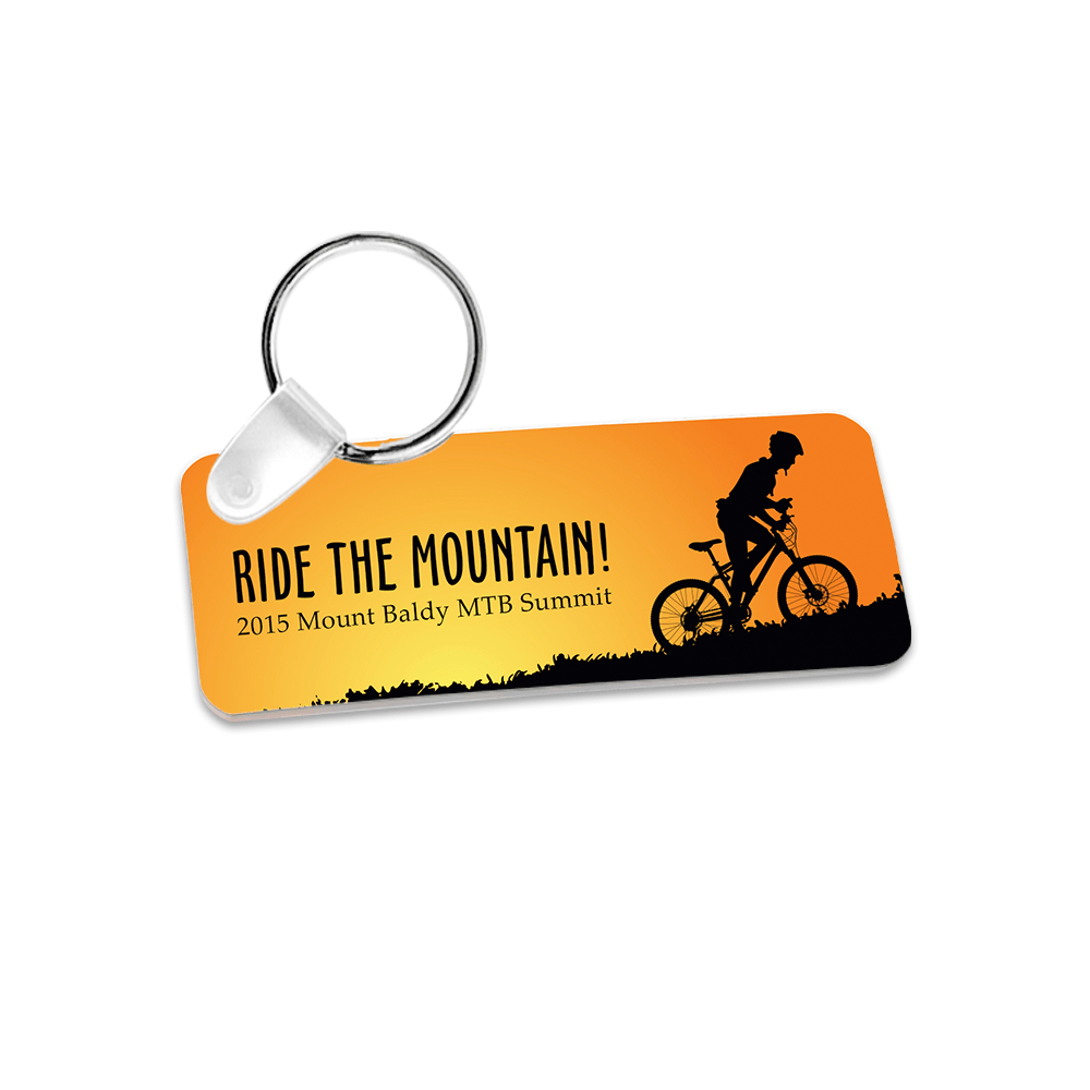 Unisub 3" x 1.25" Rectangle Sublimation FRP Keychain - HeatPressNation
