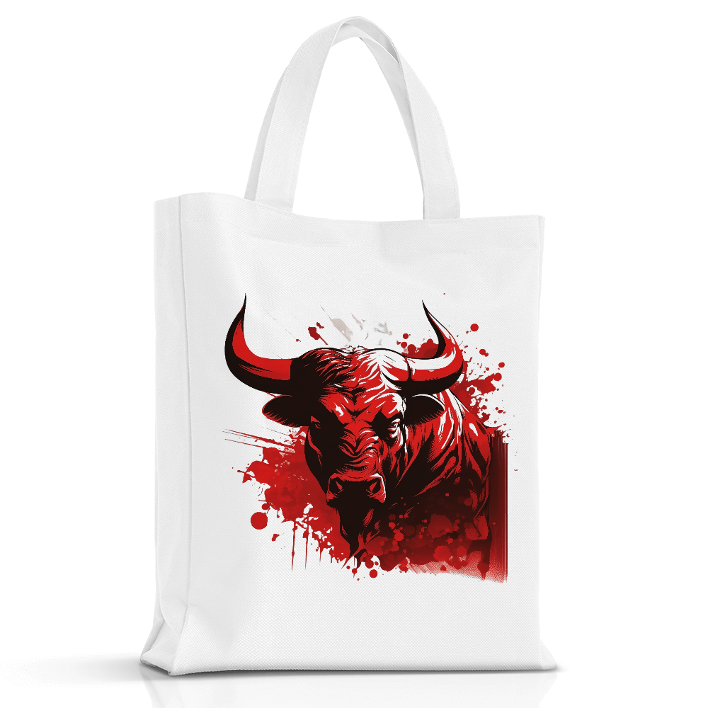 Dark Red Bull Design - HeatPressNation
