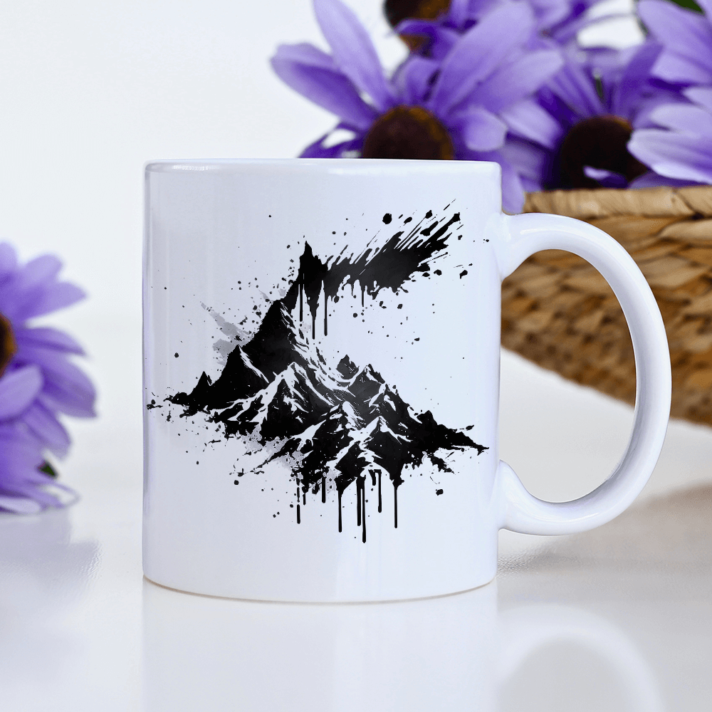 Monochrome Multi Mountain Design - HeatPressNation