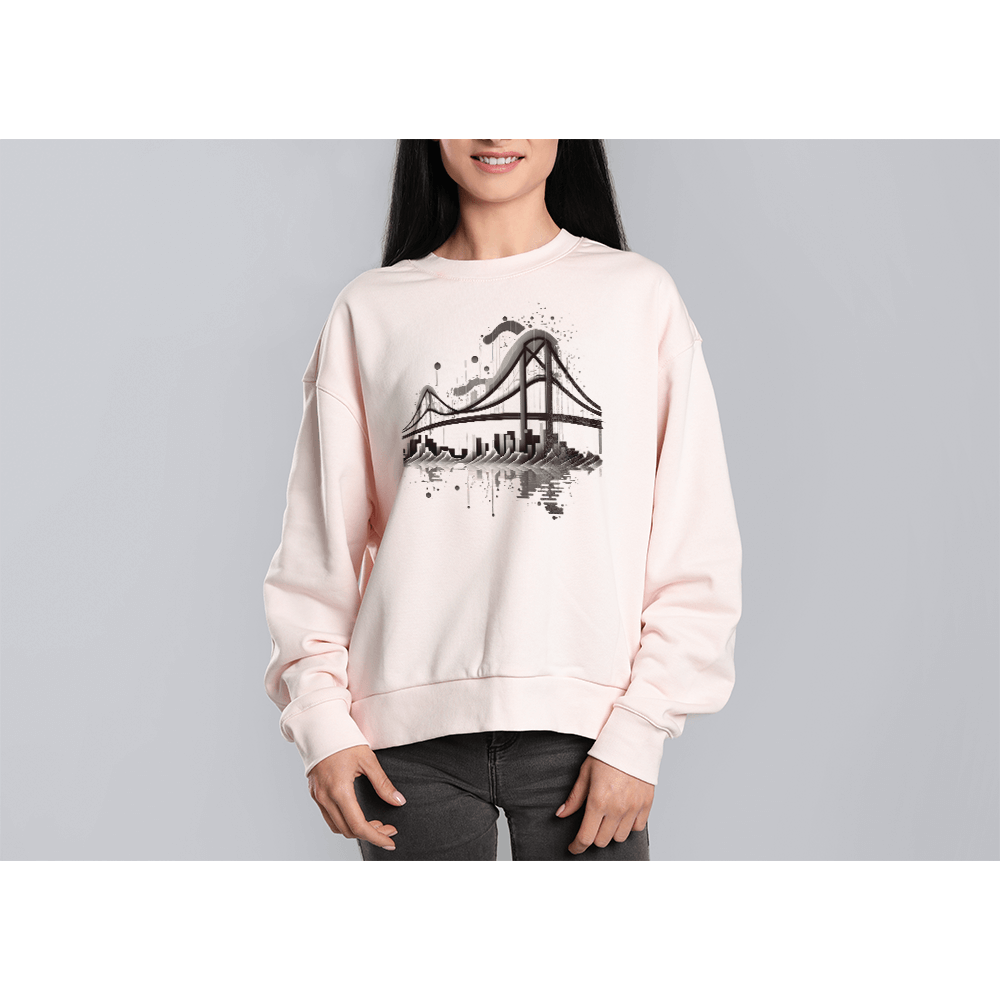 Monochrome Long Bridge Design - HeatPressNation
