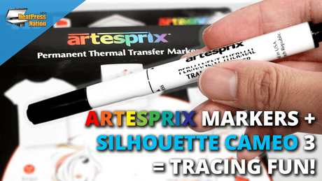 Artesprix Sublimation Markers + Silhouette Cameo = Tracing Fun! - HeatPressNation