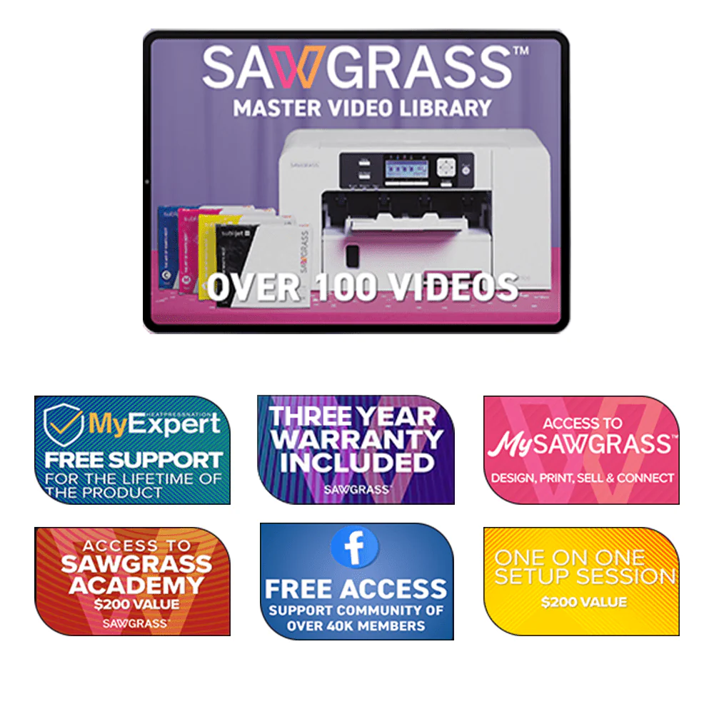 Sawgrass SG500 VersiFlex Printer with TrueSpec 16" x 20" Hybrid Heat Press