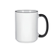 HPN ORCA Premium 15 oz. Color Rim + Handle Sublimation Ceramic Mug - 36 per Case