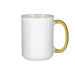 HPN ORCA Premium 15 oz. Color Rim + Handle Sublimation Ceramic Mug - 36 per Case