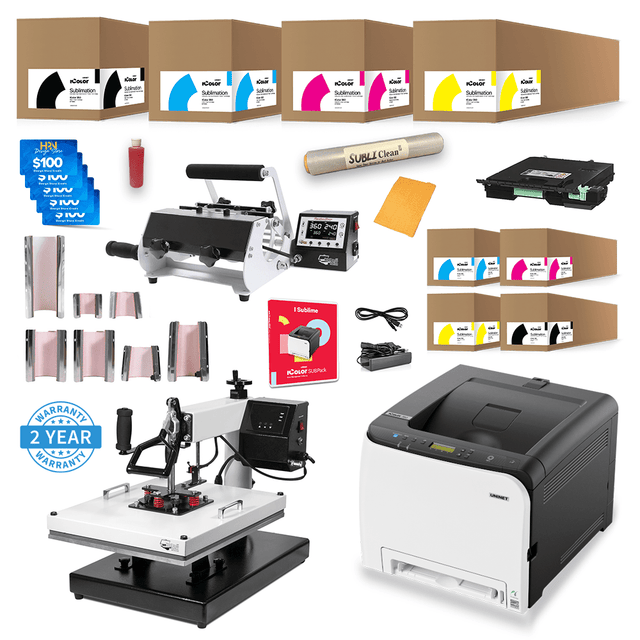 Uninet IColor 350 Toner Based Dye Sublimation Printer - Signature Bundle - HeatPressNation