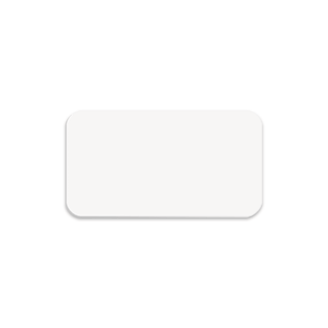 Unisub 3" x 1.5" Sublimation FRP Name Badge - Matte White - HeatPressNation