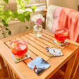 Unisub 3.5" Square Sublimation Hardboard Coaster - Gloss White w/ Raw Back - HeatPressNation