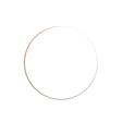 Unisub 3.5" Round Sublimation Hardboard Coaster - Gloss White w/ Raw Back - HeatPressNation