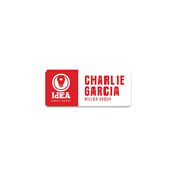 Unisub 3" x 1.25" Sublimation Aluminium Name Badge - Gloss White - HeatPressNation