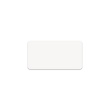 Unisub 3" x 1.5" Sublimation Aluminium Name Badge - Gloss White - HeatPressNation
