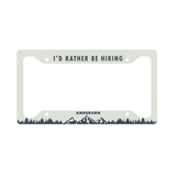 Unisub 12.188" x 6.46" Sublimation Aluminium License Plate Frame - Gloss White - Original 4 Notch - HeatPressNation