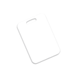 Unisub 4" x 2.75" Sublimation Aluminium Bag Tag - 2 Sided Semi Gloss White - HeatPressNation