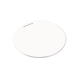 Unisub 3.5" Round Sublimation Aluminium Bag Tag - 2 Sided Semi Gloss White - HeatPressNation