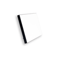 ChromaLuxe 7" x 5" Sublimation MDF Wood Photo Panel w/ Kickstand - Gloss White/Black Back - HeatPressNation