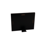 ChromaLuxe 7" x 5" Sublimation MDF Wood Photo Panel w/ Kickstand - Gloss White/Black Back - HeatPressNation
