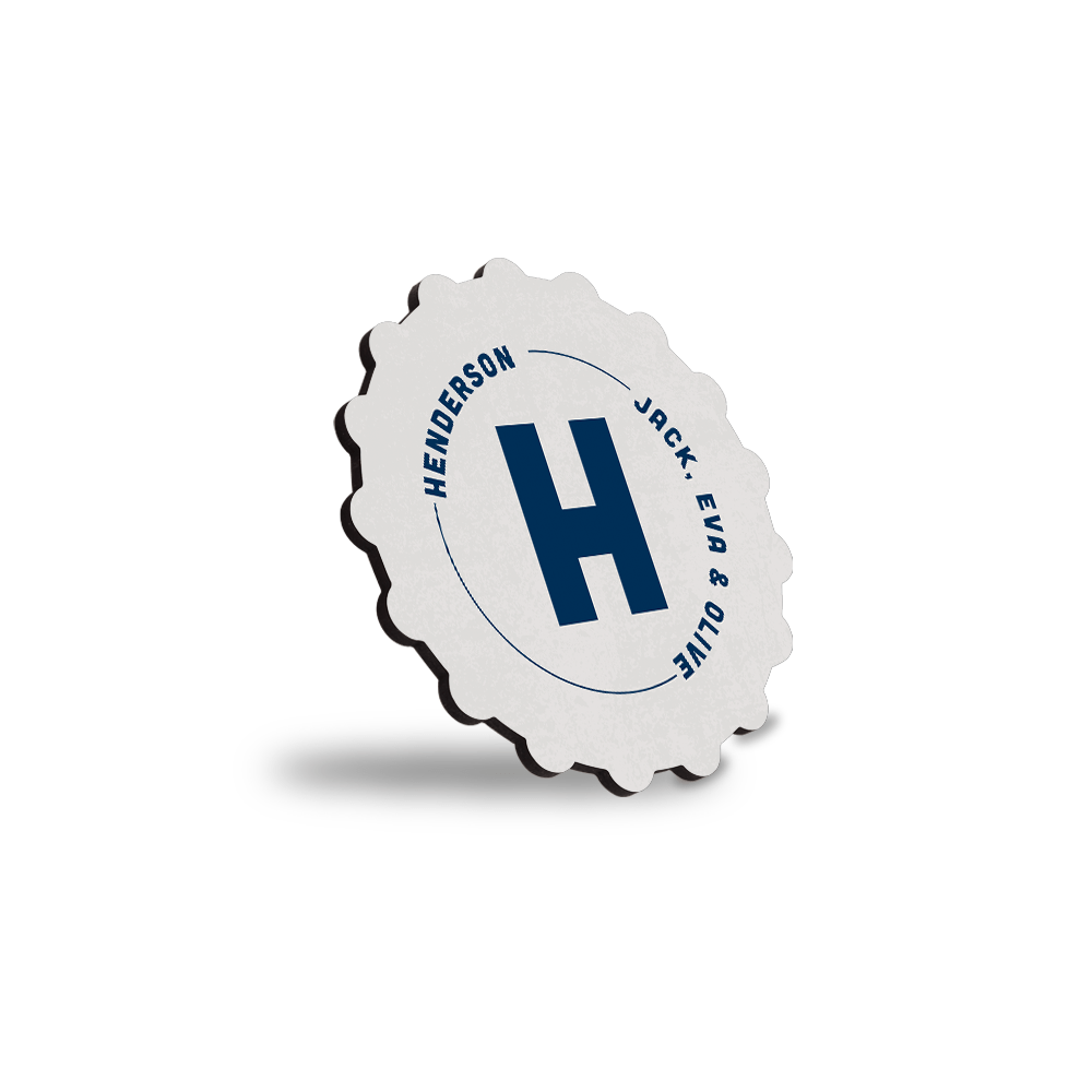 Unisub 3.63" Diameter Bottle Cap Sublimation Hardboard Coaster - HeatPressNation