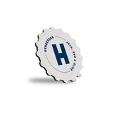 Unisub 3.63" Diameter Bottle Cap Sublimation Hardboard Coaster - HeatPressNation
