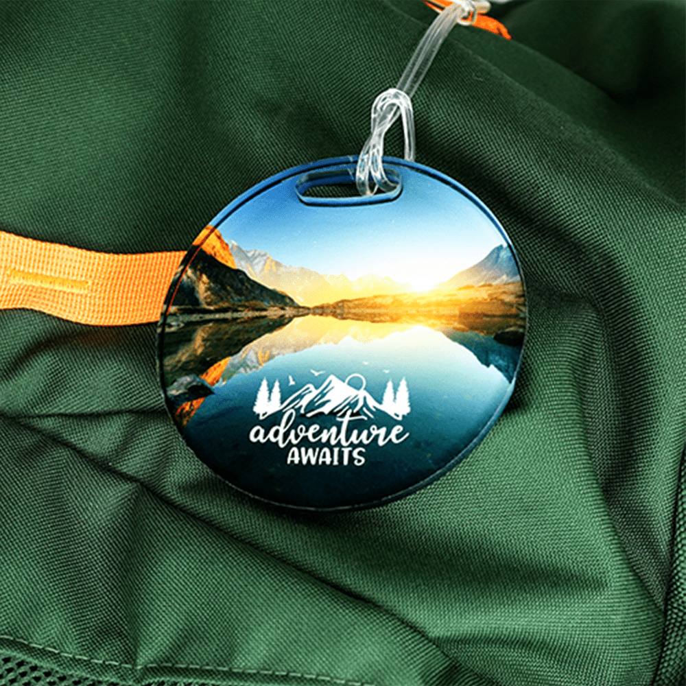 Unisub 3.5" x 3.5" Sublimation Acrylic Circle Bag Tag - HeatPressNation