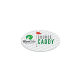 Unisub 3" x 1.5" Oval Sublimation FRP Name Badge - Gloss White - HeatPressNation