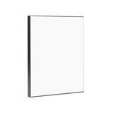 Unisub 10" x 8" Reverse Chamfer Sublimation MDF Plaque - Black Edge - Gloss White/Black Back - HeatPressNation