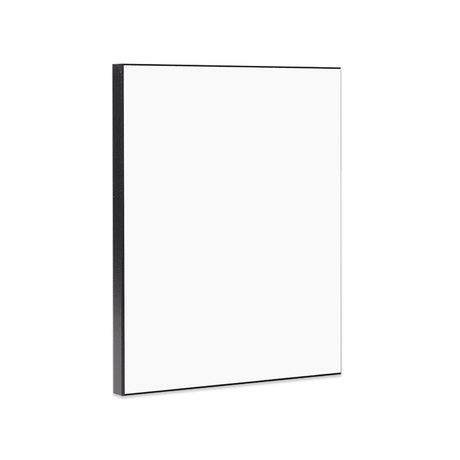 Unisub 10" x 8" Reverse Chamfer Sublimation MDF Plaque - Black Edge - Gloss White/Black Back - HeatPressNation