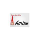 Unisub 3.5" x 2.5" Sublimation Aluminium Name Badge - Gloss White - HeatPressNation