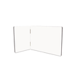 ChromaLuxe Sublimation Hardboard Hinged Photo Panels - Gloss White/Black Back 7" x 5" and 5" x 3.5" - HeatPressNation