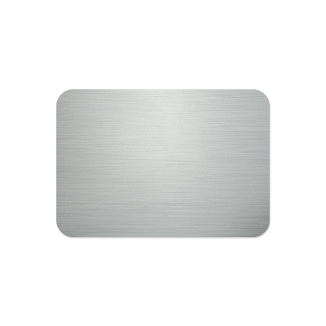 Unisub 3" x 2" Sublimation Aluminium Name Badge - Gloss Clear - HeatPressNation