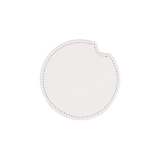 HPN SubliCraft 2.5" Round Sublimation PU Leather Car Coaster - HeatPressNation