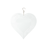 HPN SubliCraft Heart Sublimation Aluminum Wind Spinner - HeatPressNation