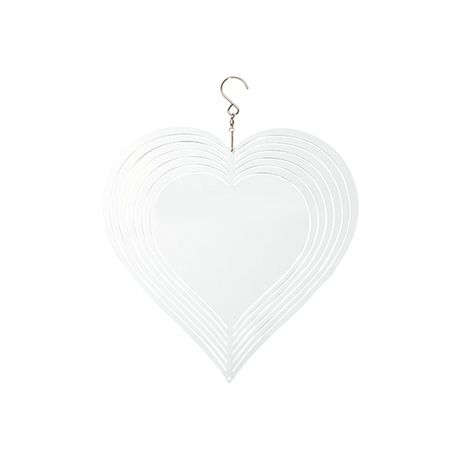 HPN SubliCraft Heart Sublimation Aluminum Wind Spinner - HeatPressNation