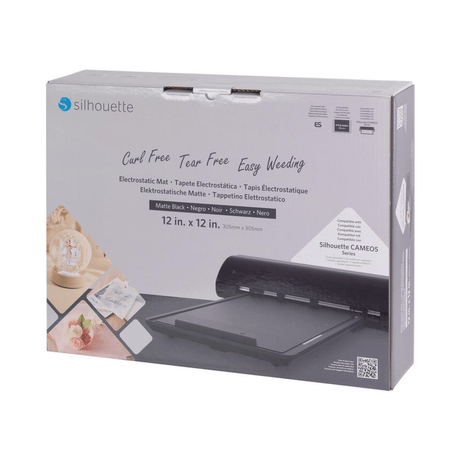 Silhouette CAMEO Electrostatic Mat Matte Black - 12 in. x 12 in. - HeatPressNation