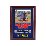 Unisub 6" x 8" Cherry Sublimation MDF Plaque with Ogee Edge - HeatPressNation