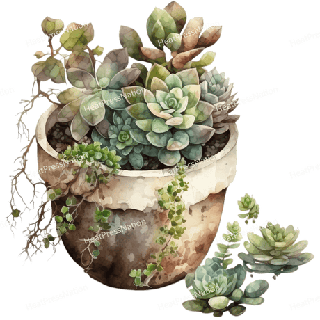 Succulent Assortment Design - HeatPressNation