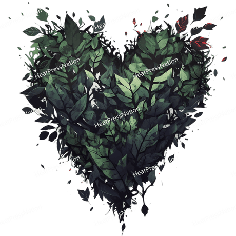 Leaf Heart Design - HeatPressNation