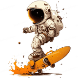 Skating Astronaut Design - HeatPressNation
