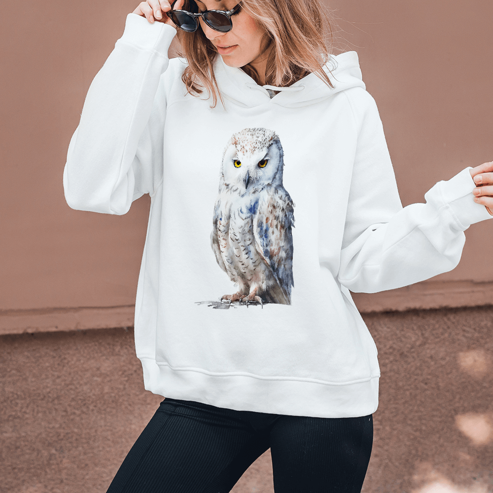 Snow Owl Front Design - HeatPressNation