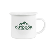 HPN SubliCraft 12 oz. Sublimation Fine Enamel Mug with White Rim - 48 per Case - HeatPressNation
