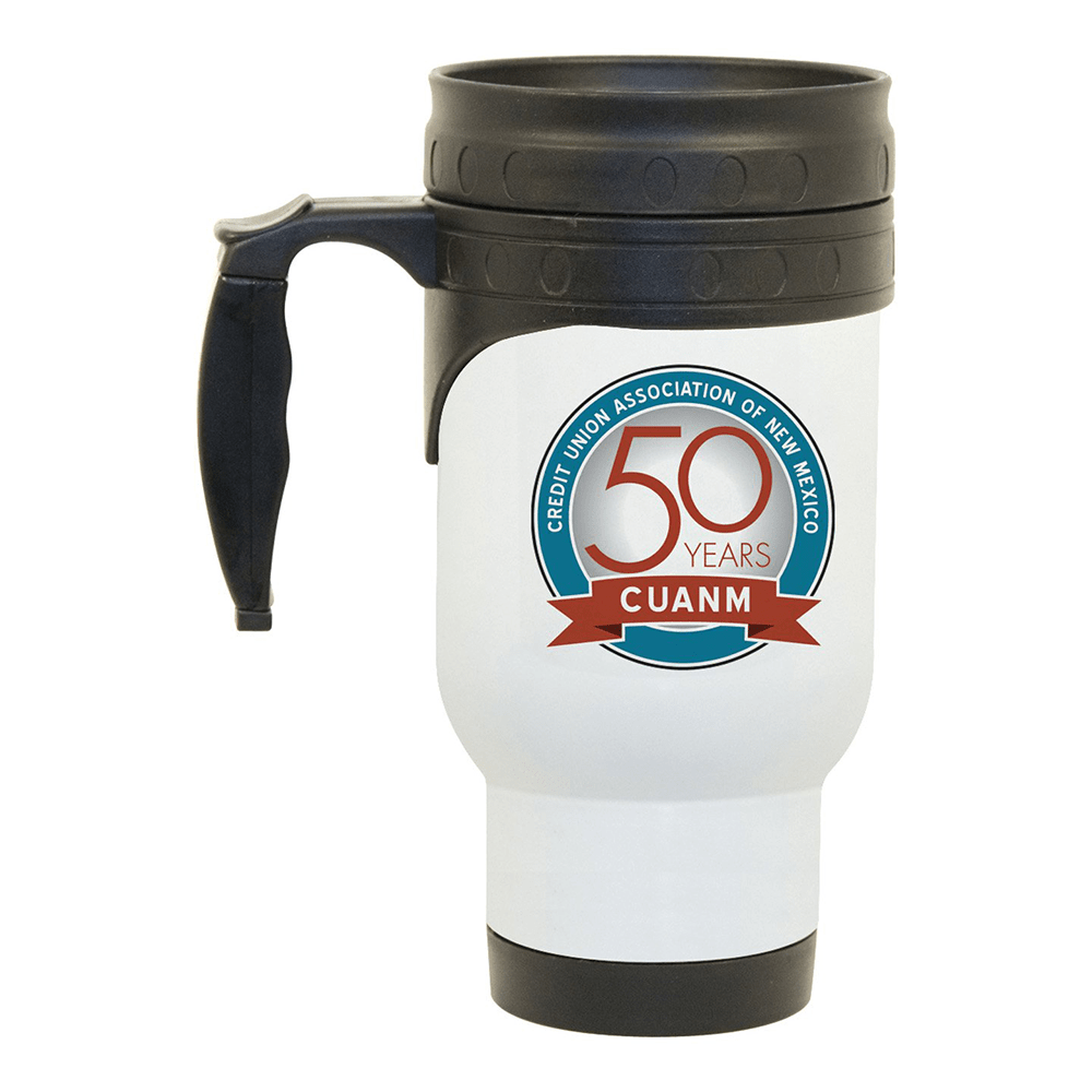 HPN SubliCraft 14 oz. White Stainless Steel Sublimation Mug - 24 per Case - HeatPressNation
